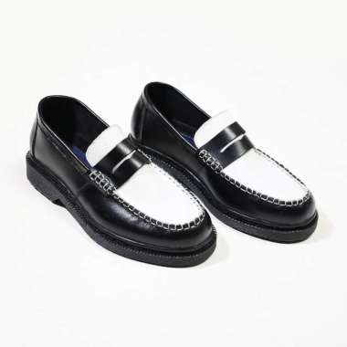 MIVASO FLOODY BLUE | DAPPER BLACK WHITE | PENNY LOAFERS 44