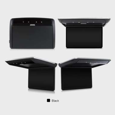 New Tv Plafon Mobil / Roof 13.3" Ips Screen Android System Hdmi, Usb &amp; Mmc Hitam
