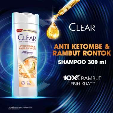 Clear Anti Ketombe & Rambut Rontok Shampoo [300 mL]
