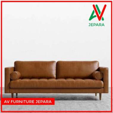 SOFA TAMU SCANDINAVIAN MINIMALIS - KURSI TAMU MODERN - SOFA 2 SEATER