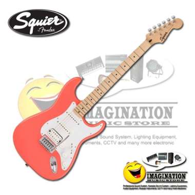 Squier Sonic HSS Stratocaster Electric Guitar - Tahitian Coral