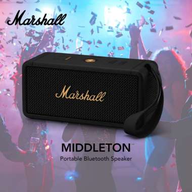 Bluetooth Speaker Marshall Middleton Black Brass