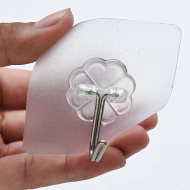 Gantungan Hook Transparan / Tempelan Dinding / Tempelan Hook Ajaib / Gantungan Tempel Dinding
