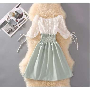 Dress Mini Dress Korea D012 XL tosca