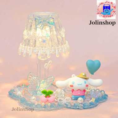 Lampu Tidur DIY Hiasan Lampu Satu Set dengan Deco Cream Clay Spuit Cinnamoroll
