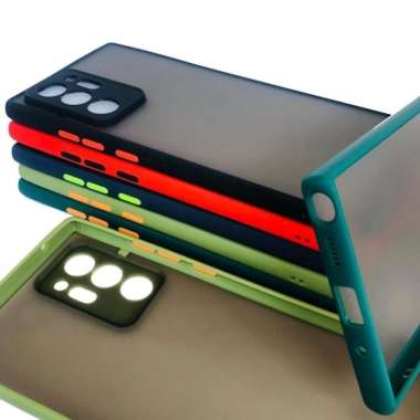 Soft Case Samsung Galaxy Note 20 + Ultra Soft Aero Color Button Matte Note 20 - Hijau Matcha