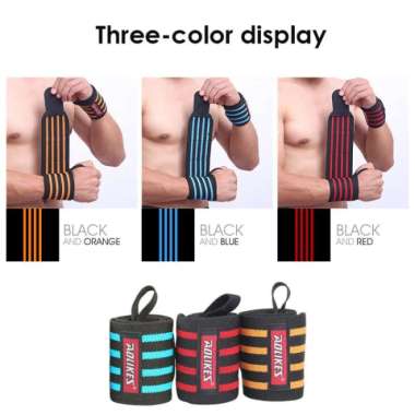 AOLIKES 1PCS Hand Wraps Sport Wrist Strap Lifting Wrist Support Wraps Biru