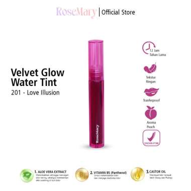 Rosemary Velvet Glow Watery Tint | Water Lip Tint & Lip Oil Serum 201