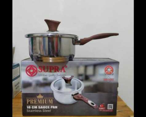 COD // Panci Stainless Steel Supra Premium 18 Cm Murah // Sauce Pan 18 Cm Premium // Supra Panci Sta