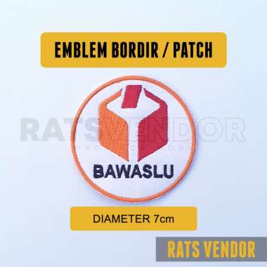 Ratsvendor Emblem Bordir / Patch Logo BAWASLU Badan Pengawas Pemilihan Umum