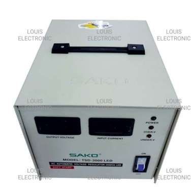 Stabilizer SAKO TSD-3000 LED Digital Stabil Automatic Voltage Regulator 3000 Watt Stabil 3000W