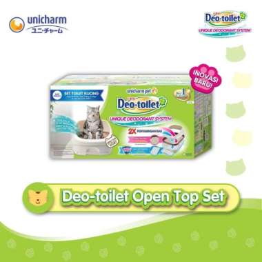 Unicharm Pet - Deo Toilet Kucing Open Top Set - Ivory