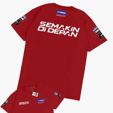 KRMK Kaos T Shirt Motor Yamaha Semakin Di Depan Logo Kaos Otomotif V2 MERAH L
