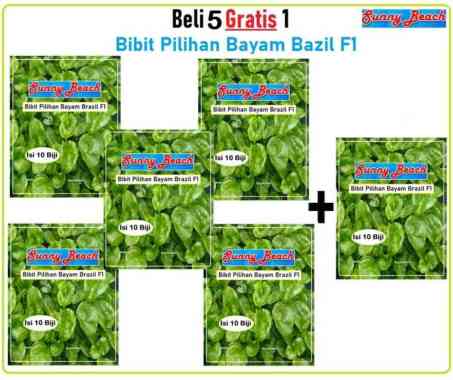 Beli 5 Gratis 1 Bibit Pilihan Bayam Brazil F1 |Biji Bibit Bayam Brazil