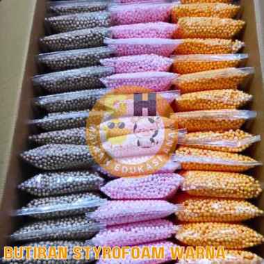 Butiran Styrofoam Beads Gabus Butiran Styrofoam Isi Bean Bag / Floam Murah 5 Gelas Aqua