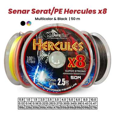 Senar PE Duraking Hercules x8 50 meter 5