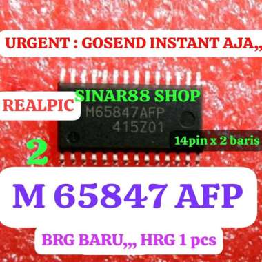 M65847AFP M 65847AFP 65847 AFP SMD IC TR TRANSISTOR IGBT POWER AMPLIFIER AUDIO BAJU CELANA TRANSFORM