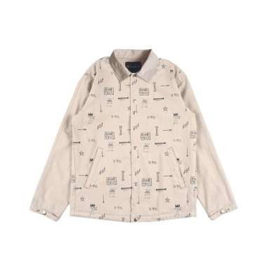 Three2nd x Basquiat Men's Overshirt Trucker Jacket Crowded Art 040823 S