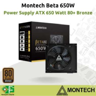PSU Montech Beta 650 Watt 80 Plus Bronze | Power Supply 650w