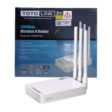 Totolink N302R Wireless N Router 300Mbps Router WiFi 3 Antena N302R Totolink