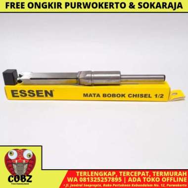 1/2 IN / ESSEN Mata Bor Bobok Pahat Kayu Chisel Drill Bit