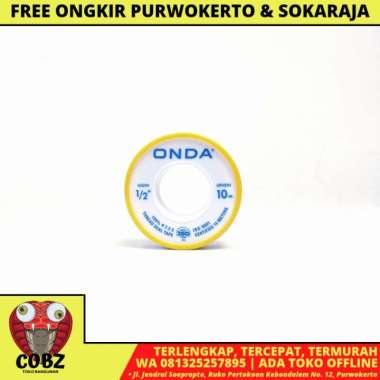 10 M / ONDA Seal Tape Siltip TBA Selotip Siltip Isolasi Kran Air