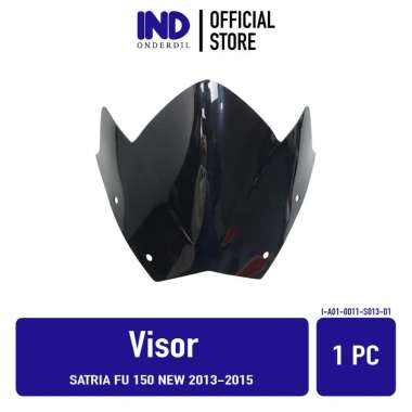 Visor Satria FU New 2013 2014 2015 Windshield Winsil Winshild Wind Shield Sil Shild Hitam Bening Rib