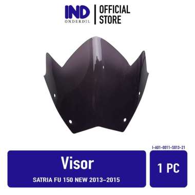 Visor Satria FU New 2013 2014 2015 Windshield Winsil Winshild Wind Shield Sil Shild Hitam Bening Rib