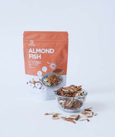 Crystal of the Sea | Almond Fish Snack (Balado) 80gr / Ikan Teri Jengki Kacang Alamond Premium Rasa 
