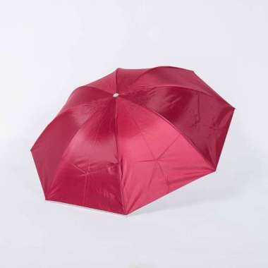 GST Payung lipat 3 polos warna / payung GRC / payung promosi - 348 MAROON
