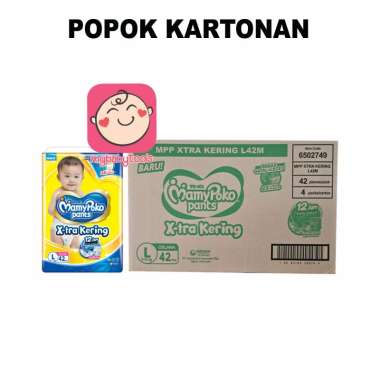 MAMYPOKO PANTS XTRA KERING S56 M48 L42 XL38 XXL34 STANDAR CELANA - KARTON = L42-KTN