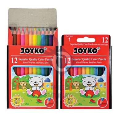 pensil warna joyko 12 warna pendek cp