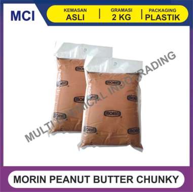 MORIN PEANUT BUTTER CHUNKY 2 KG - 1 DUS 5 PCS / SELAI KACANG PINDEKAS