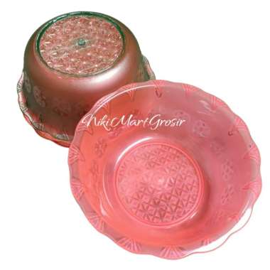 (10) Mangkok Plastik Jumbo Cristal Warna Bening / Mangkuk Plastik