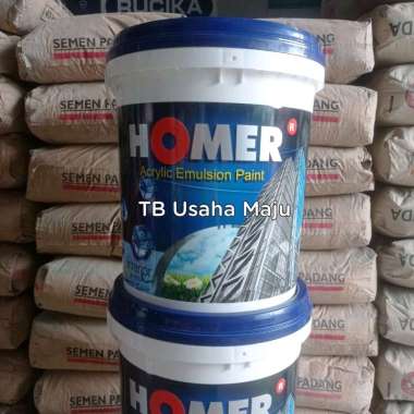 Cat Tembok Dinding Air Super White HOMER PAINT 25 Kg Interior Exterior