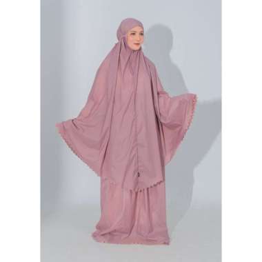 Zoya Devania Prayer Set - Mukena Dewasa Bahan Parasut Navy