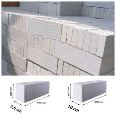 Bata Ringan Hebel Eceran Hebel 7.5 cm