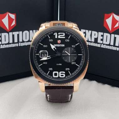 JAM TANGAN PRIA EXPEDITION 6723 / E6723 PRIA LEATHER ORIGINAL