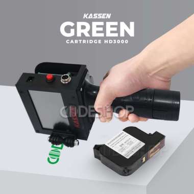 Cartridge Kassen HD3000 HD-3000 Tinta Inkjet Green / Hijau HK300 HK-300