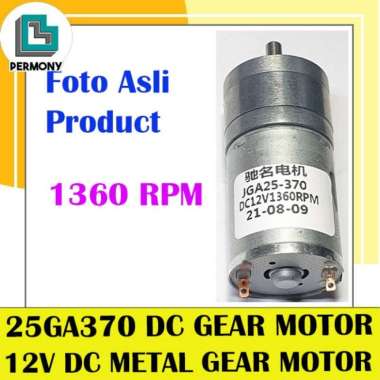 25GA370 DC 12V MOTOR DINAMO GEAR BOX DYNAMO GEARBOX 1360Rpm