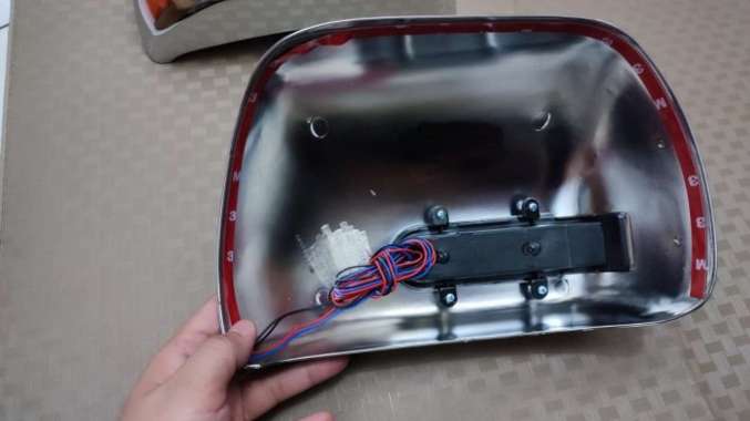 COVER SPION SEIN APV ARENA GA GX HITAM DOFF CHROME - SEAESAW Chrome APV ARENA GX