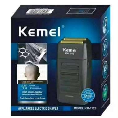 Alat cukur kumis jenggot botak recharge shaver kemei km 1102