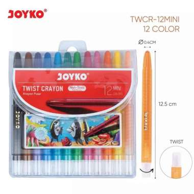 Crayon Putar / Twist Crayon JOYKO TWCR 12 Warna Mini