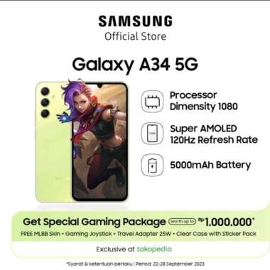Samsung Galaxy A34 5G 8/256GB (ekslusive Gaming Package)