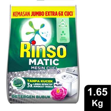 Promo Harga RINSO Detergent Matic Powder Top Load 1800 gr - Blibli
