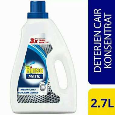 Promo Harga RINSO Detergent Matic Liquid Front Load 2700 ml - Blibli