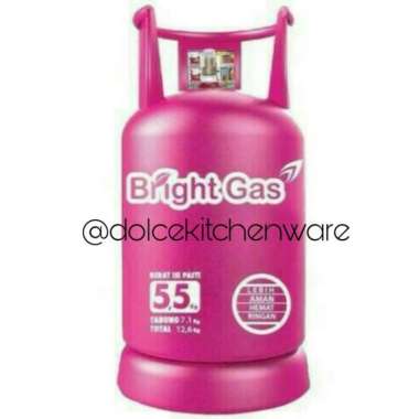 Tabung Gas Elpiji 5 kg + isi Bright Gas Pink