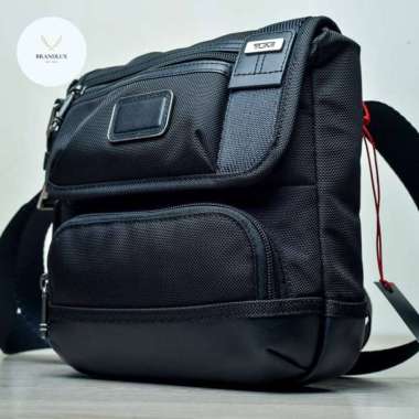 TUMI KERBY CROSSBODY BLACK CANVAS - 100% Authentic