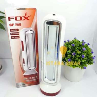 Fox Lampu Emergency + Senter Charge Cas GF-705 GF 705 Lampu darurat