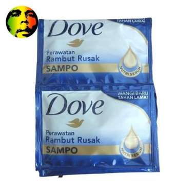 Dove shampoo rambut rusak 8ml isi 6